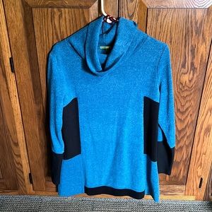 Trisha Tyler cowl neck tunic sweater